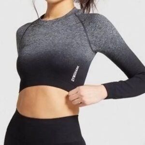 NWT! GYMSHARK - Adapt Ombre Seamless Long Sleeve Crop Top